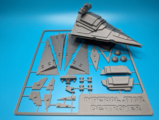 Imperial Star Destroyer - Kit Card (FREE STL)